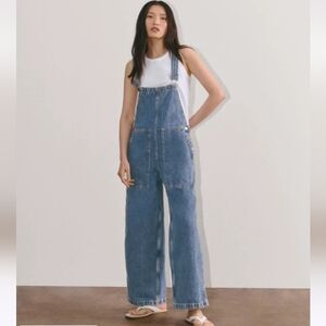 Everlane The Gardener Overalls in Blue Denim Size XL